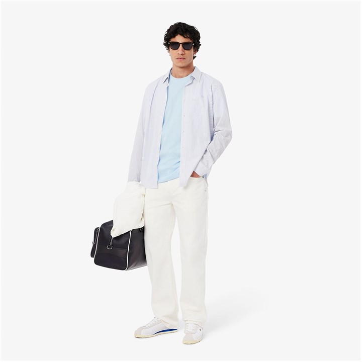 Blue T01 - Lacoste - Men's Regular Fit Small Logo T-Shirt