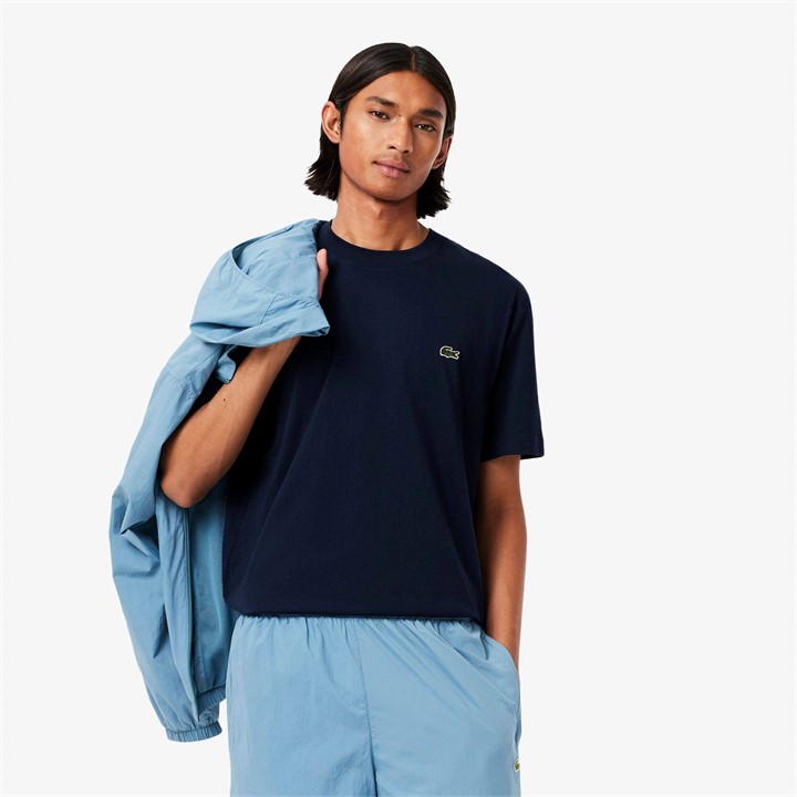 Navy 166 - Lacoste - Men's Regular Fit Small Logo T-Shirt
