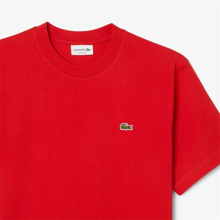 Red 240 - Lacoste - Men's Regular Fit Small Logo T-Shirt