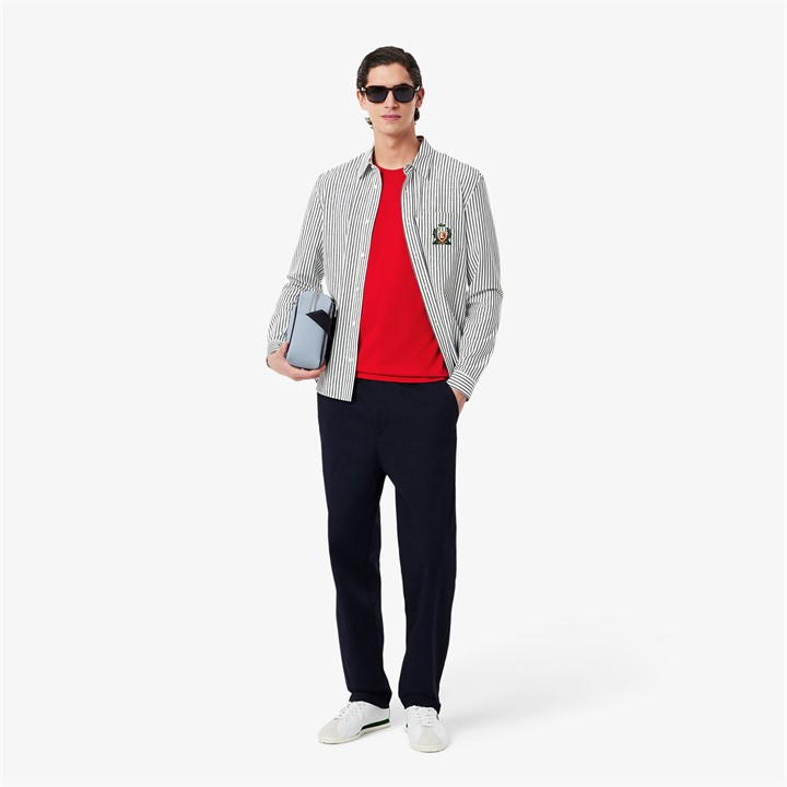 Red 240 - Lacoste - Men's Regular Fit Small Logo T-Shirt