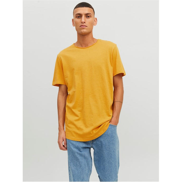 Jack And Jones Men's Gold Short Sleeve T Shirt Small