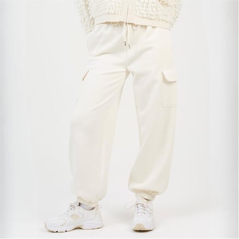 Brave Soul - BS Womens Cream Jersey Cargo Trousers