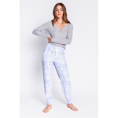 PJ Salvage - Snowflake Cuffed Pant