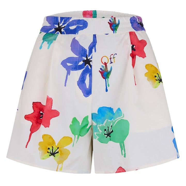 Off-white Loral Print Shorts