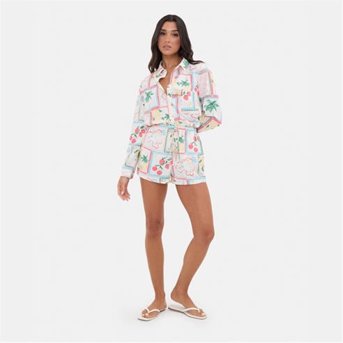 I Saw It First - Printed Crepe Short