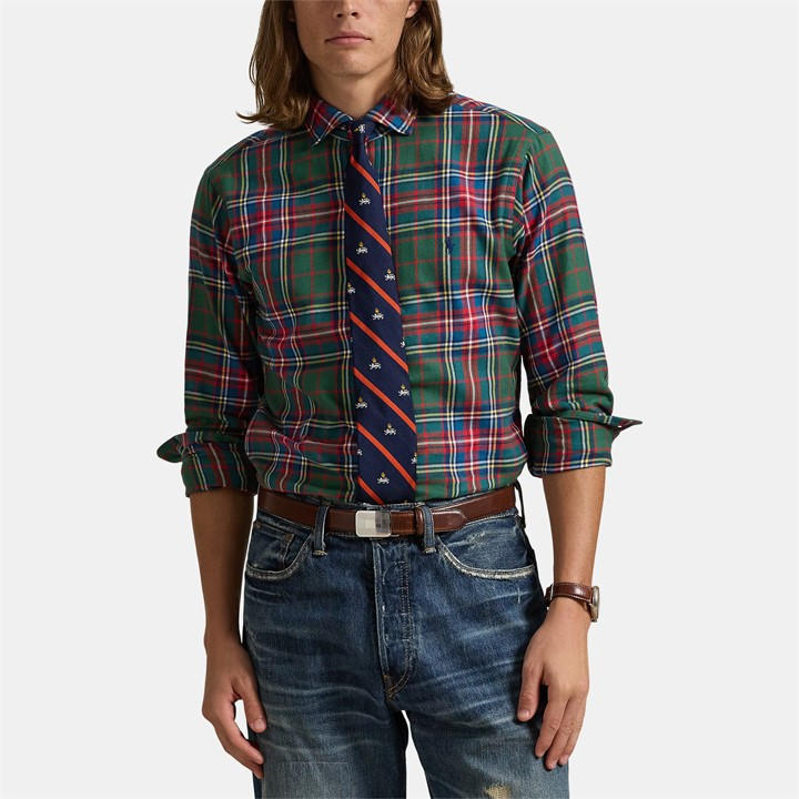 POLO RALPH LAUREN TWILL CHECK LONG SLEEVE SHIRT
