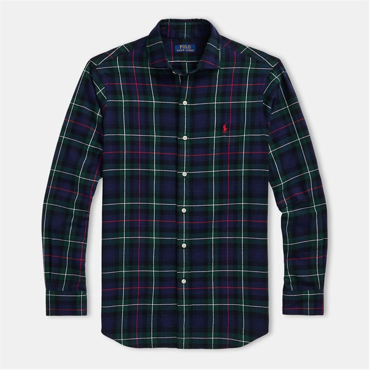 POLO RALPH LAUREN TWILL CHECKED LONG SLEEVE SHIRT