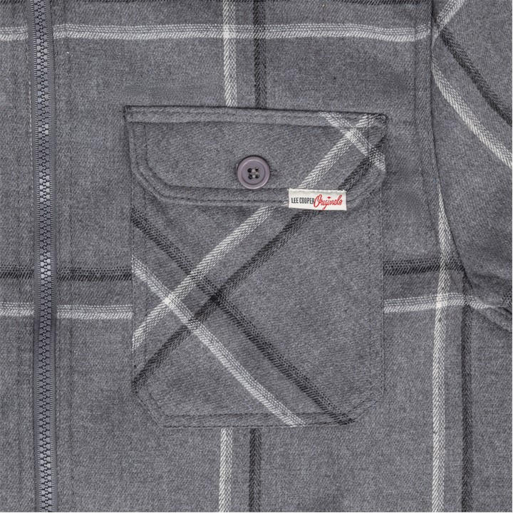 Lee Cooper Heck Shacket Grey FRASERS