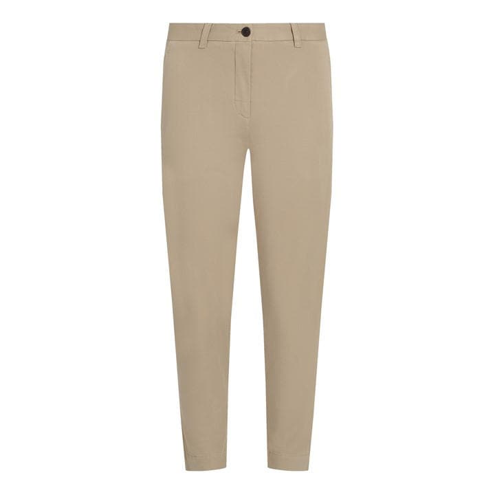 Tommy Hilfiger Women's Beige Co Stretch Gmd Slim Chino Size 14