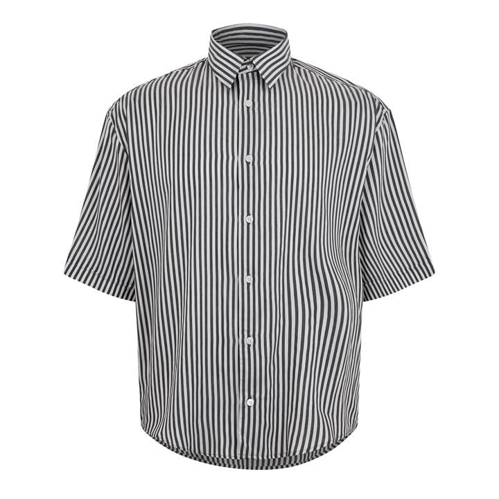 AMI ALEXANDRE MATTIUSSI BOXY STRIPED SHIRT