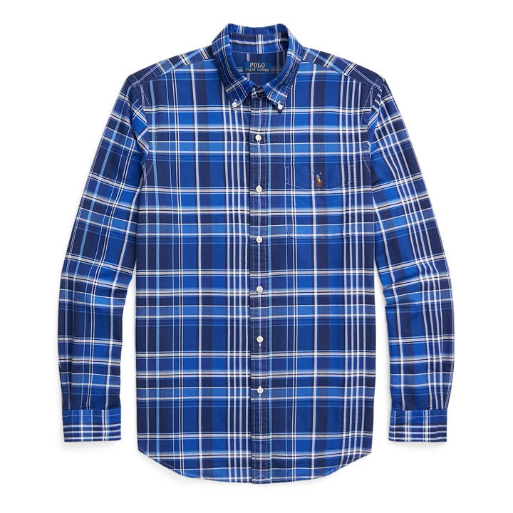 POLO RALPH LAUREN CUSTOM FIT PLAID OXFORD SHIRT