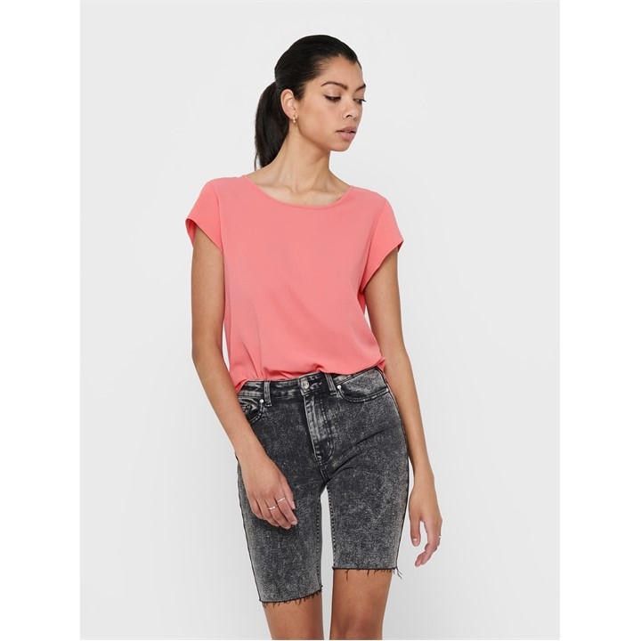 ONLY VIC SHORT SLEEVE SOLID T-SHIRT