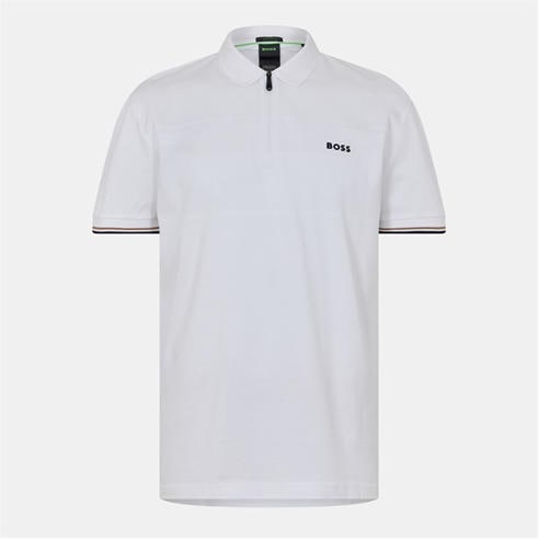 Boss - Men's Philix Pima Green Cotton Short Sleeve Polo Shirt