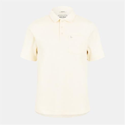 Jack Wills - Men's JW Texture Short-Sleeve Polo Shirt
