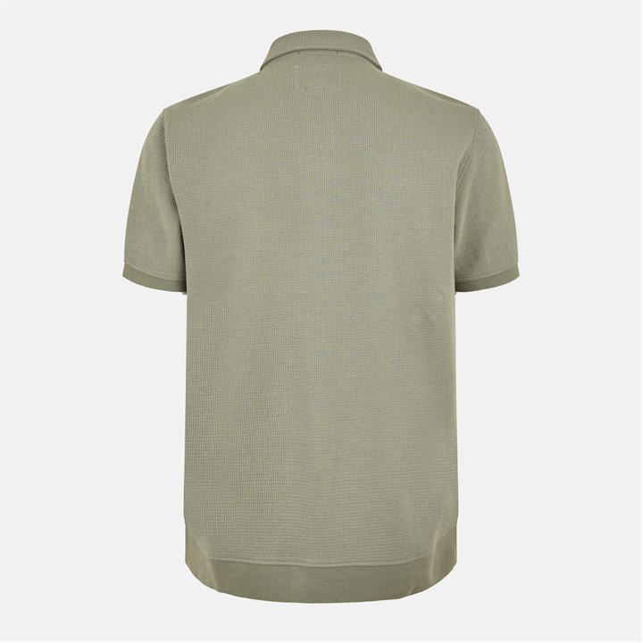 Silver Sage - Jack Wills - Textured Polo Shirt