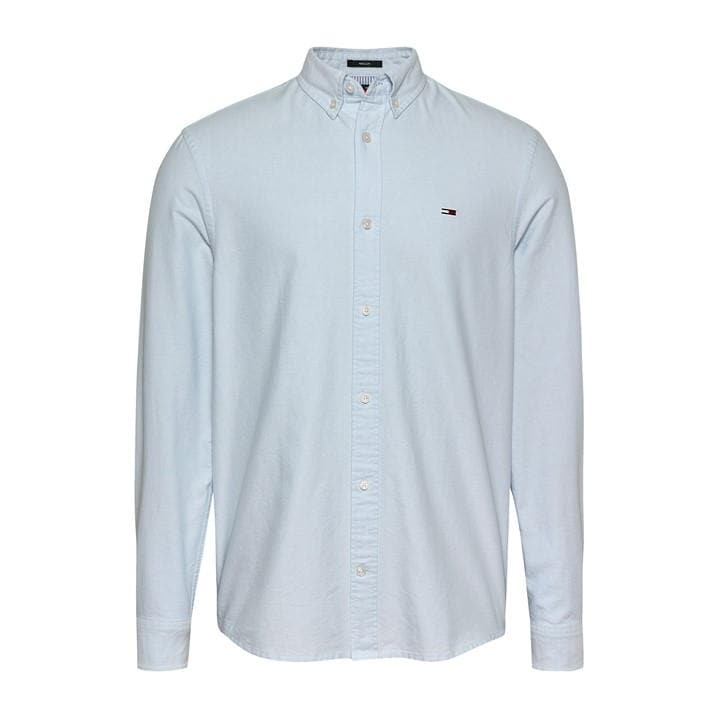 Tommy Jeans Men's Blue Tjm Reg Oxford Shirt Ext Large