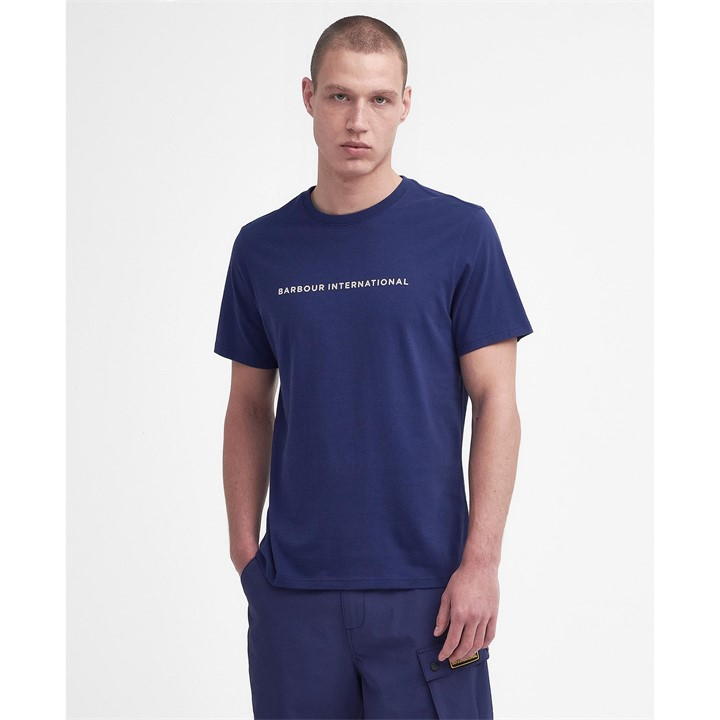 Barbour International Motored T-sh In Blue