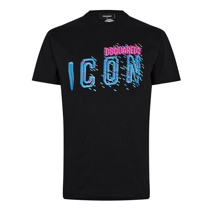 Dsquared2 Pixel Icon T-shirt In Black