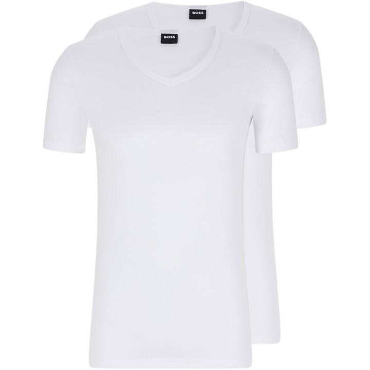 HUGO BOSS MEN'S HBB SLM TIRT SLIM-FITTING STRETCH COTTON T-SHIRT
