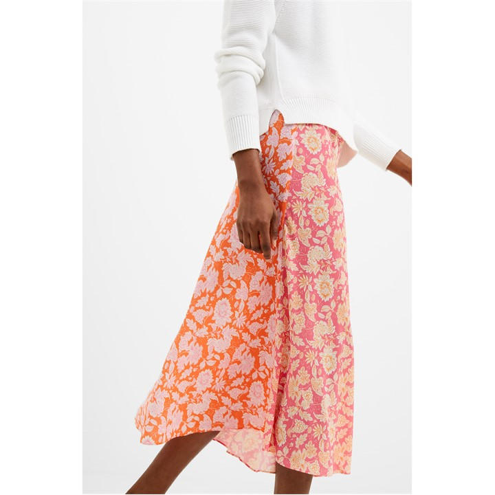 French Connection Verona Midi Skirt 62Cam Rose FRASERS