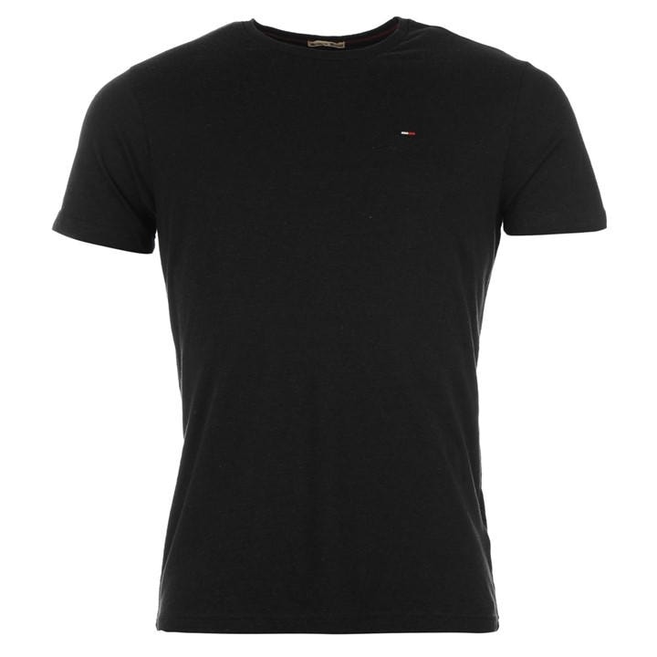 Tommy Jeans Men's Black Crew Neck Tee Extra Large