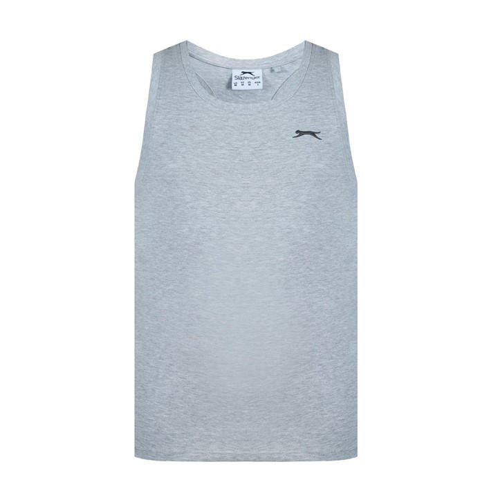 Slazenger Men's Grey Muscle Vest Medium