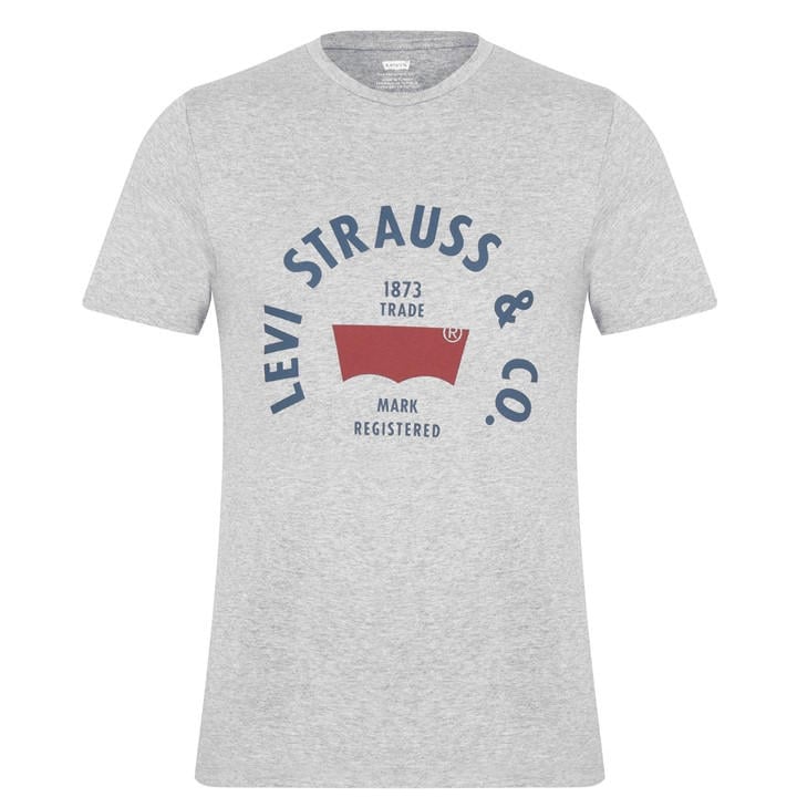 Levis Men's Grey Varsity Circle T-Shirt 2XL