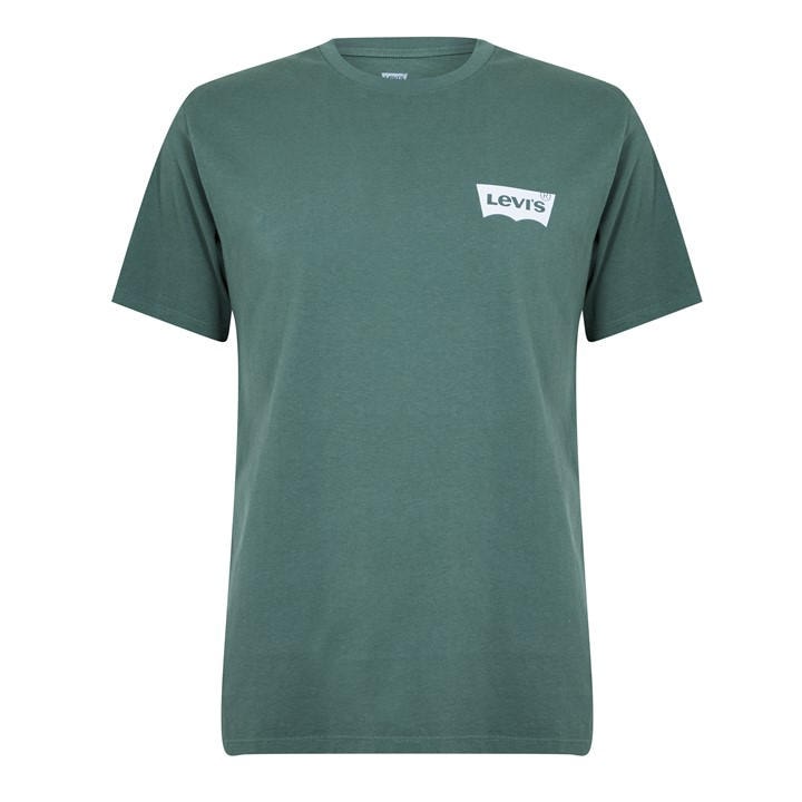 Levis Men's Green Varsity Circle T-Shirt Large