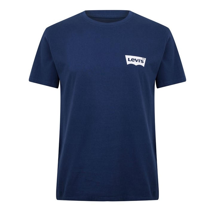 Levis Men's Blue Varsity Circle T-Shirt 2XL