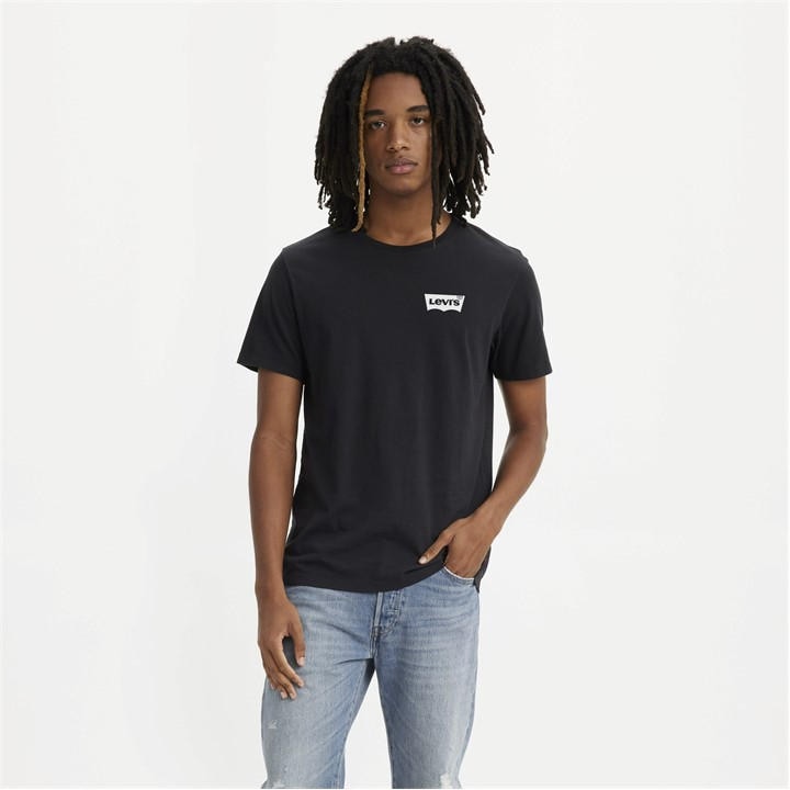 Levis Men's Black Varsity Circle T-Shirt 2XL