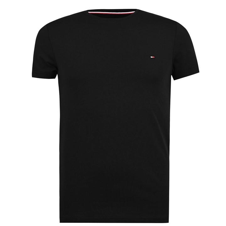 Tommy Hilfiger Stretch Slim Fit T-shirt In Black