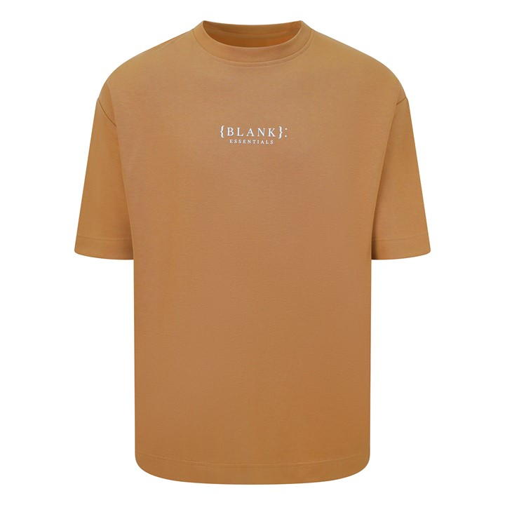Camel - Blank Essentials - Contrast Puff Print T-shirt