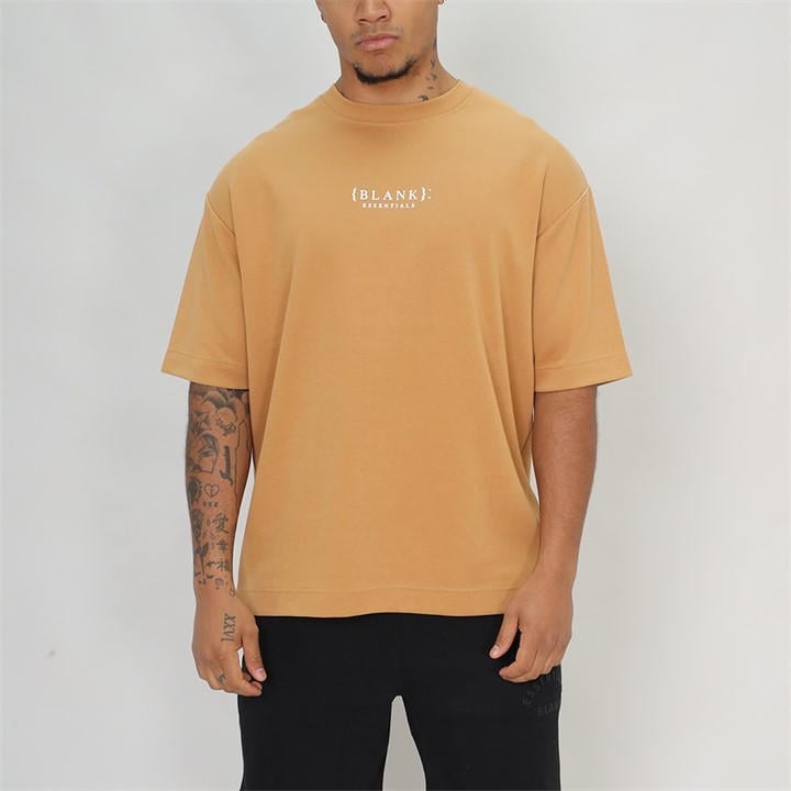 Camel - Blank Essentials - Contrast Puff Print T-shirt