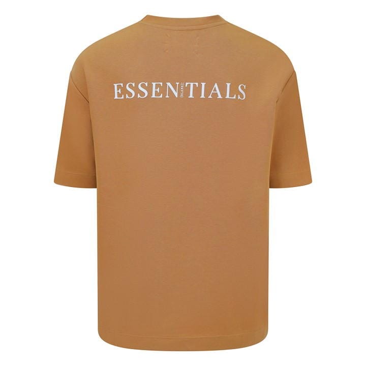 Camel - Blank Essentials - Contrast Puff Print T-shirt