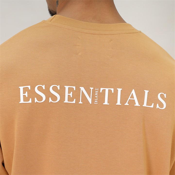 Camel - Blank Essentials - Contrast Puff Print T-shirt