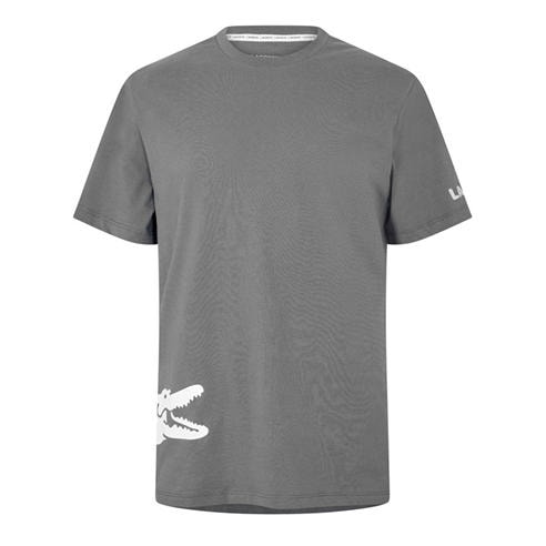 Lacoste - Men's Printed Cotton Lounge Short Sleeve Pyjama Top