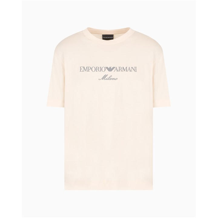 Emporio Armani Men's White T-Shirt Small