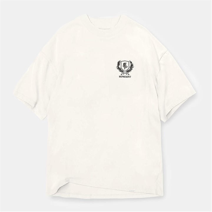 REPRESENT MEN'S REP CREST T-SHIRT, STRIKING GRAPHIC PRINT
