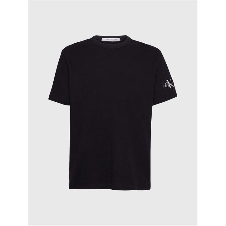 Calvin Klein Jeans Men's Black Badge Waffle Tee 2XL