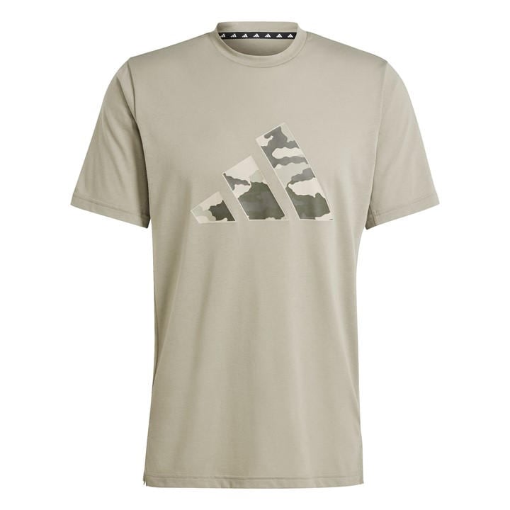 ADIDAS ORIGINALS TRAIN ESSENTIALS CAMO GRAPHIC LOGO T-SHIRT MEN