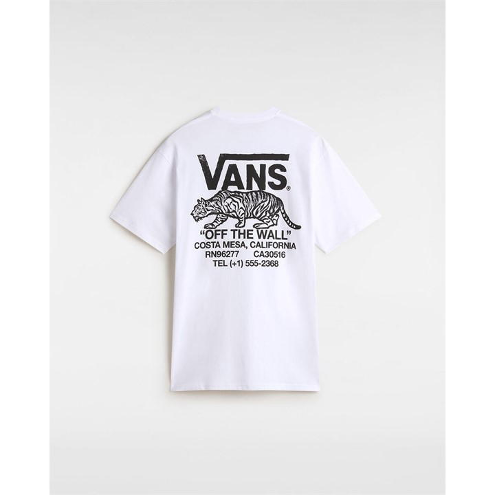 Vans Sneaky Ss Black T-shirt Me In White