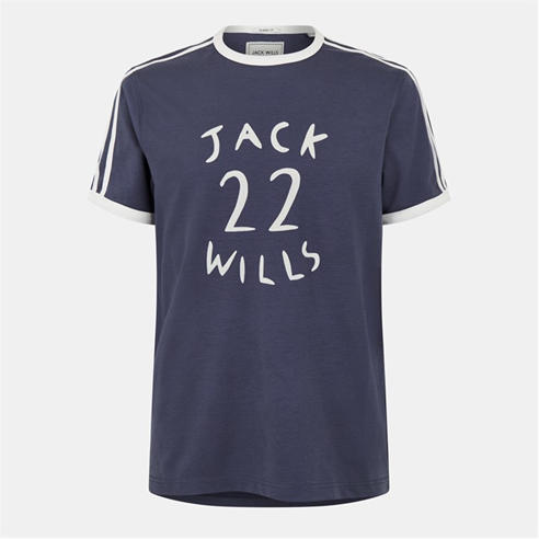 Jack Wills - Men's JW Stripe Ringer Regular Fit T-Shirt