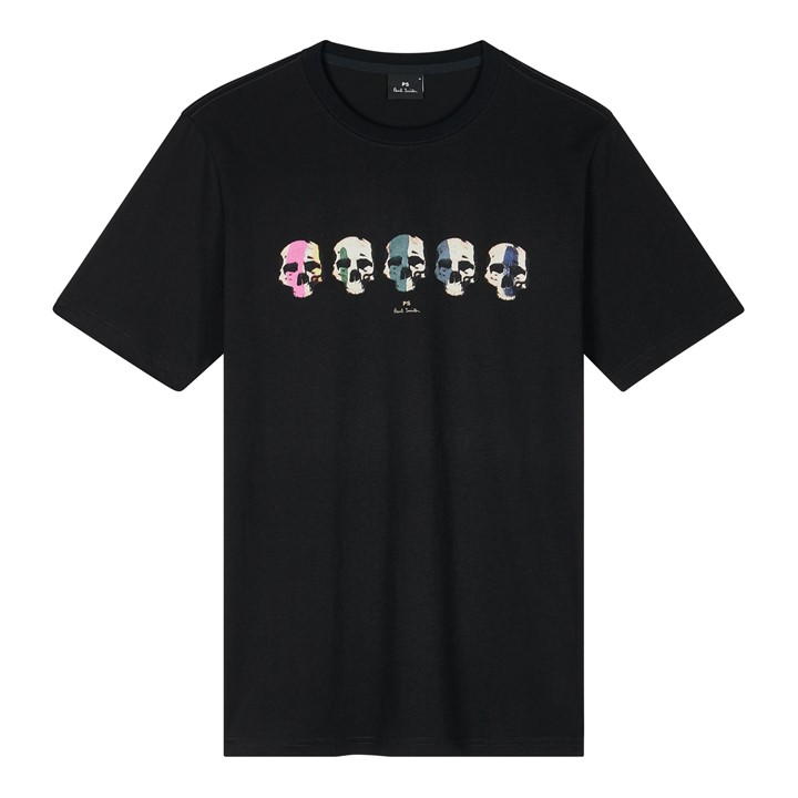 Ps By Paul Smith Kull Graphic T-shir In Black