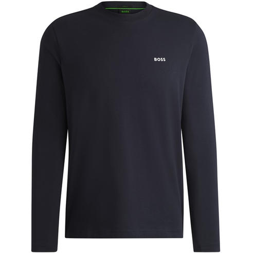 Boss - Mens BOSS GREEN Long Sleeve T-Shirt with Iconic Logo Detail