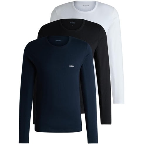 Boss - Long Sleeved Logo T-Shirt 3-Pack