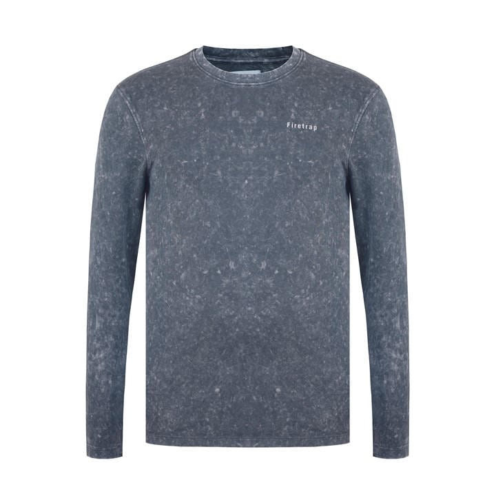 FIRETRAP LONG SLEEVE WASH T-SH