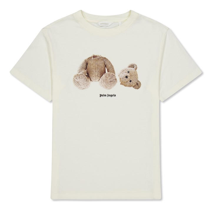 Palm Angels Boys Cream Unisex Junior Bear T Shirt