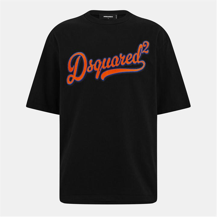 Dsquared2 Men's Black Dsq Script Tee Sn54 Medium