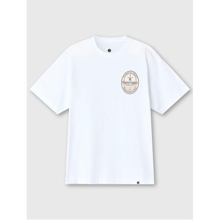 Pretty Green Black Stuff Ts Sn54 In White
