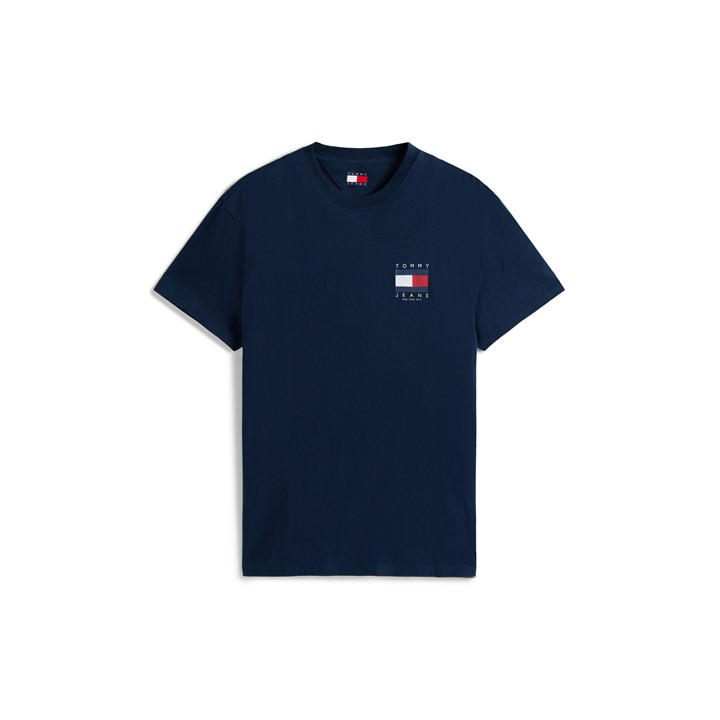 Tommy Jeans Men's Blue Back Flag Logo T-Shirt Extra Small